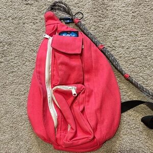Kavu Fuchsia Rope Sling Bag